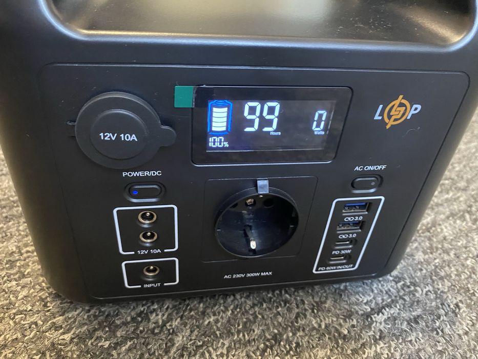 Портативна зарядна станція LP CHARGER 300W, 320Wh