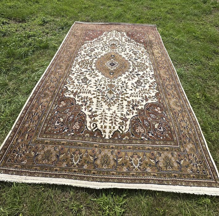 Duży ręcznie tkany dywan perski wełniany typu Indo Mir  358x250cm