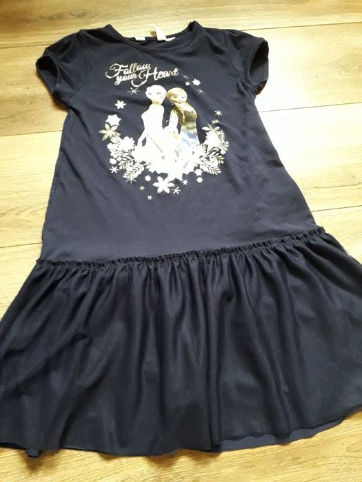 Sukienka hm r. 134/140 Frozen
