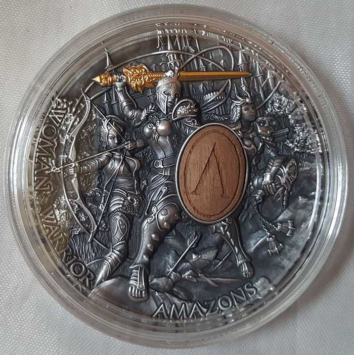 VIP подарок / Женщины Воины : Амазонки монета серебро