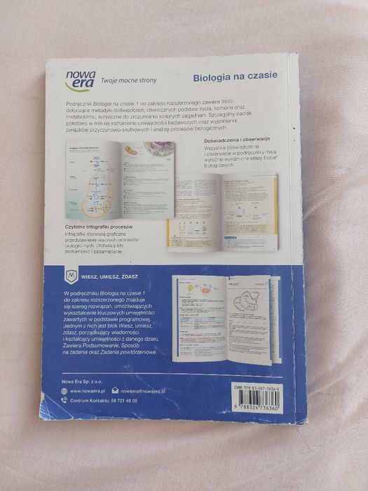 Biologia na czasie. Zakres rozszerzony. dla liceum i technikum klasa 1