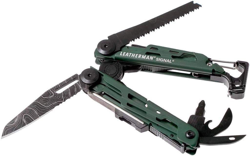 Мультитул Leatherman Signal Green Topo, синтетичний чохол 832692