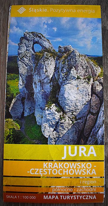 Jura krakowsko-częstochowska mapa turystyczna , stan - Nieużywana