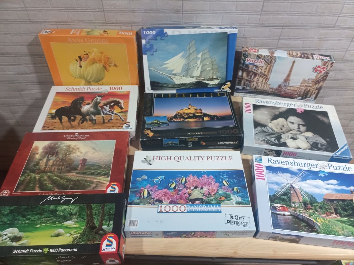 Puzzles de 100  até 1000 peças