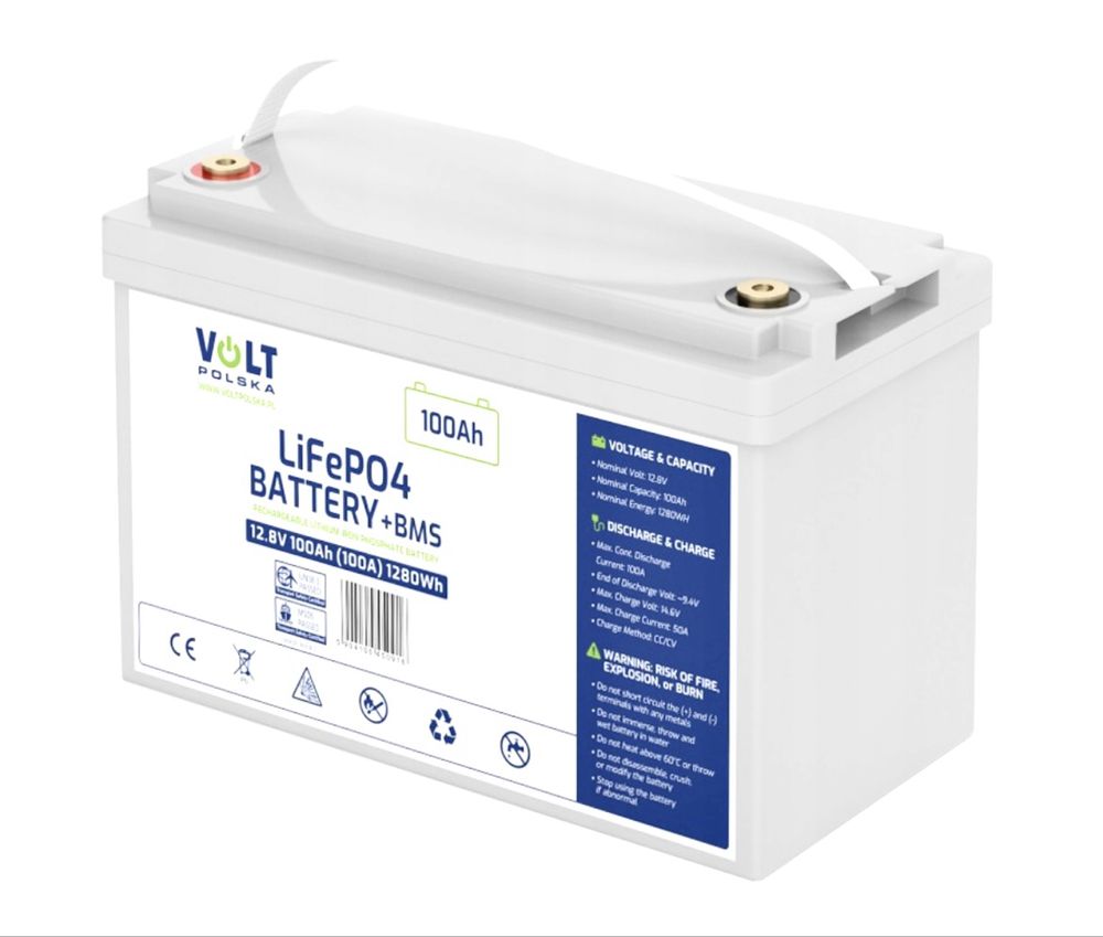 Акумулятор lifepo4 VOLT POLSKA 12,8V 100Ah + BMS