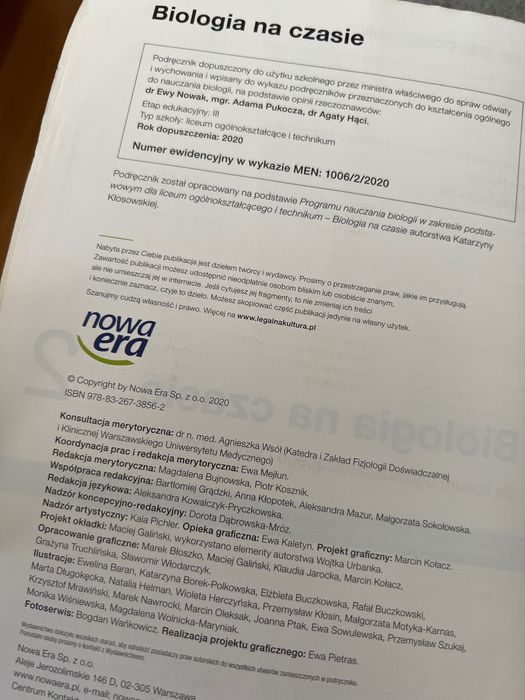 Biologia na czasie 2 Nowa Era