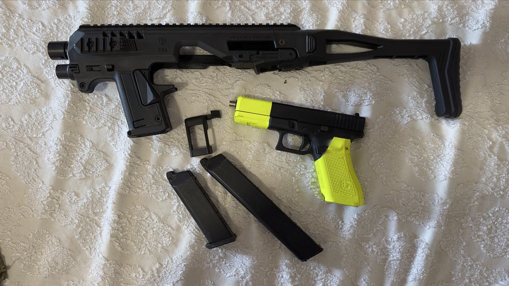 Glock 17 com kit airsoft aceito trocas