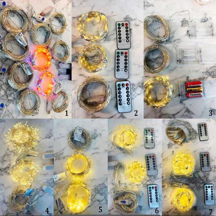 Гірлянда. 30 метрів. 300 потужних ламп. Працює від USB. 8 режимів.