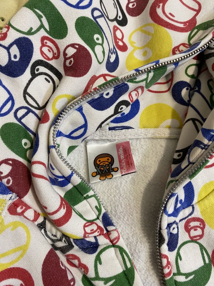 very rare baby milo зип худи bape 2001 винтаж