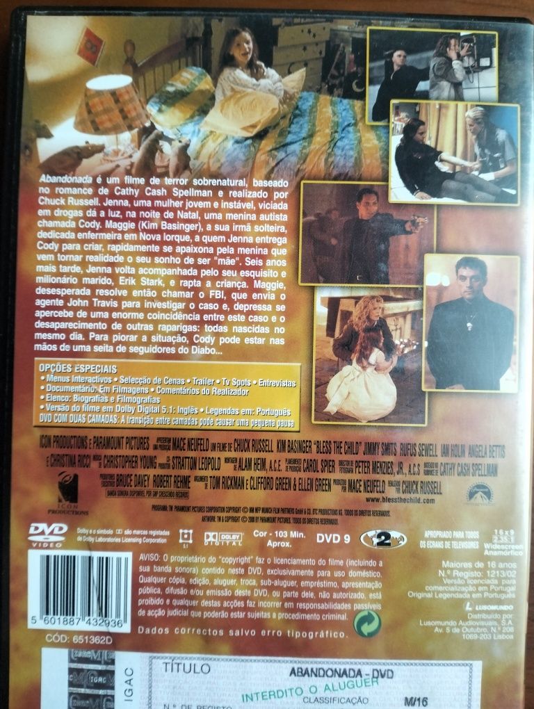 DVD Kim Basinger Abandonada