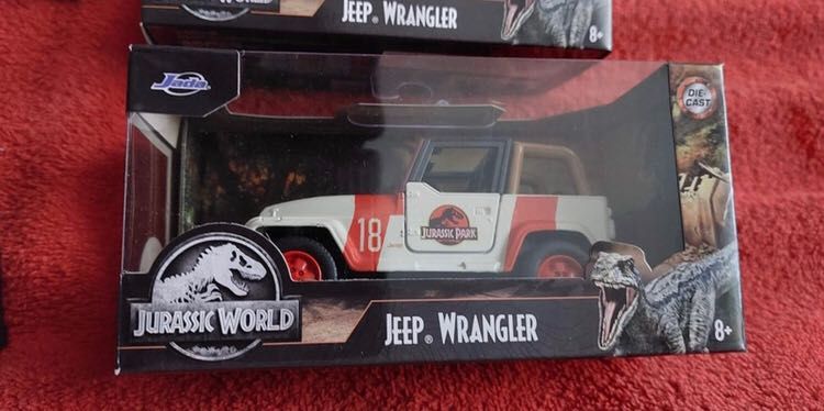 Jada Toys Park Jurajski  1:32 Jeep Wrangler Jurassic Park