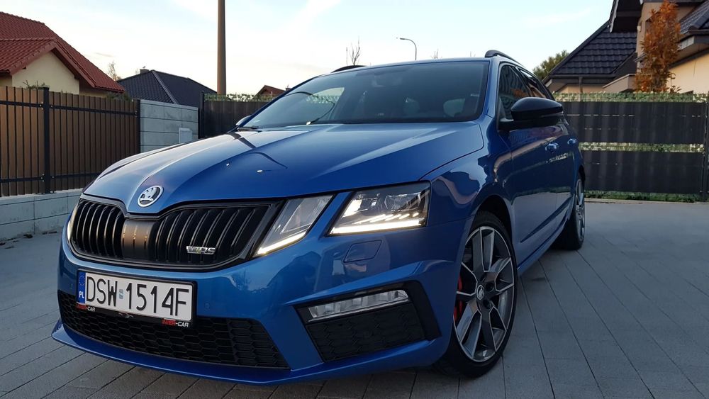 Skoda Octavia SKODA OCTAVIA RS 2.0 245 Koni 2019r Piękny Kolor Mały Przebieg IDEAŁ