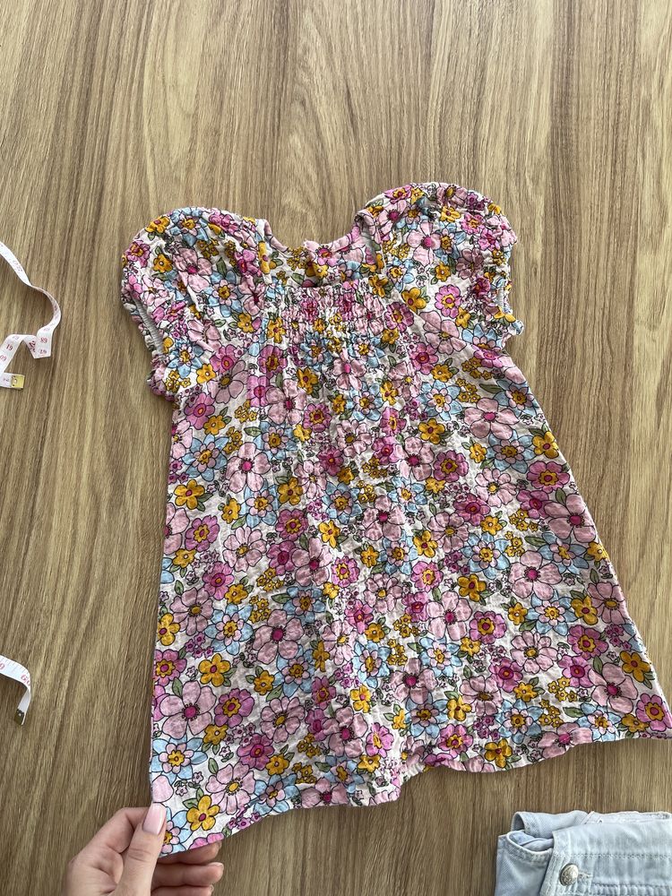 Сукня літня квіточки жатка Zara 2, 3 роки 92-98 розмір