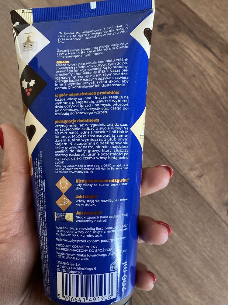 Odżywka do włosów onlybio wedel humektantowa