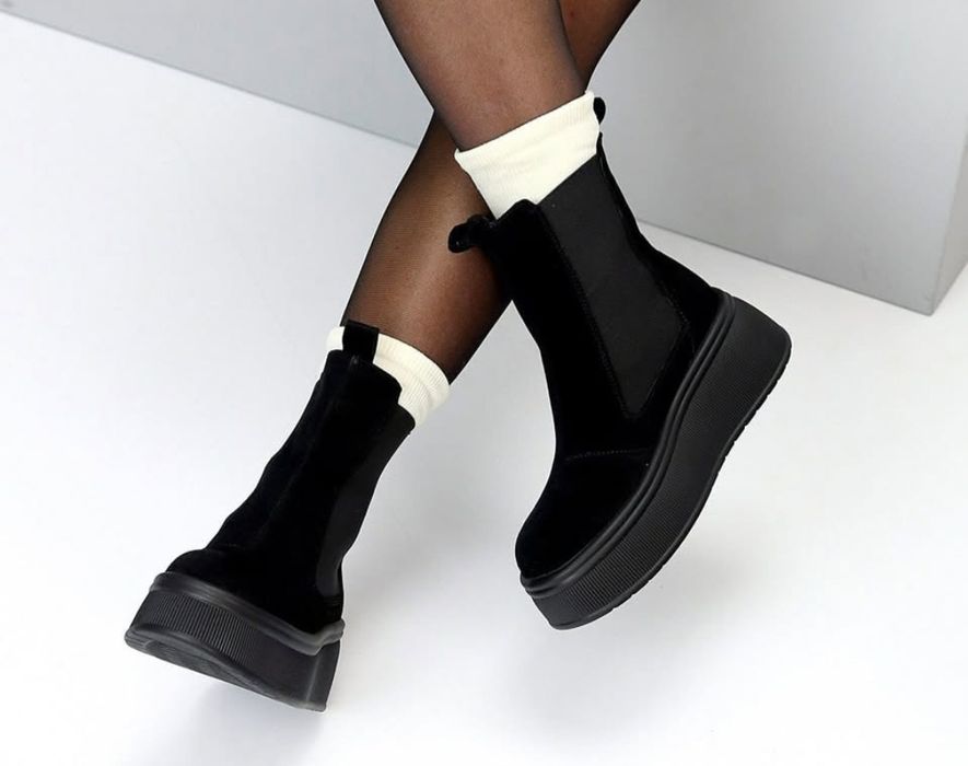 Черевики челсі замш 37 р зима