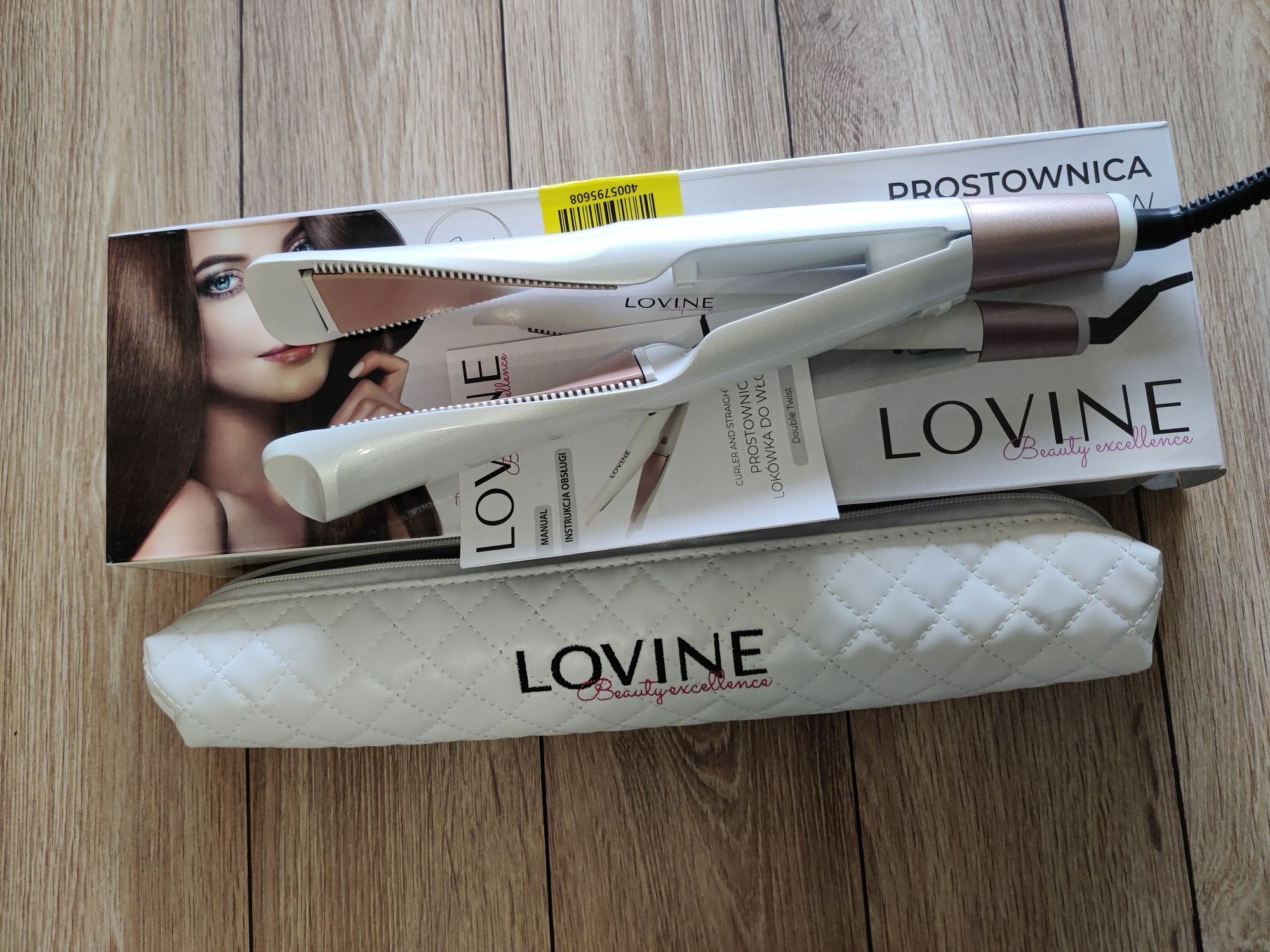 Prostownica lokówka 2w1 Lovine ceramiczna Double Twist Nowa