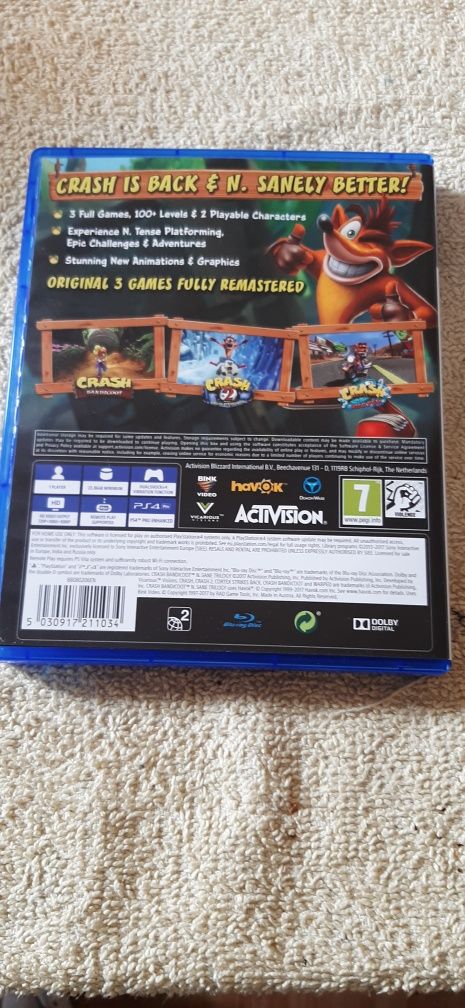Ps4  gra  Crash .