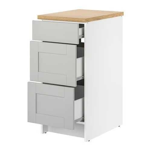 Ikea KNOXHULT szafka z szufladami 40 cm szary 703.267.93 NOWA