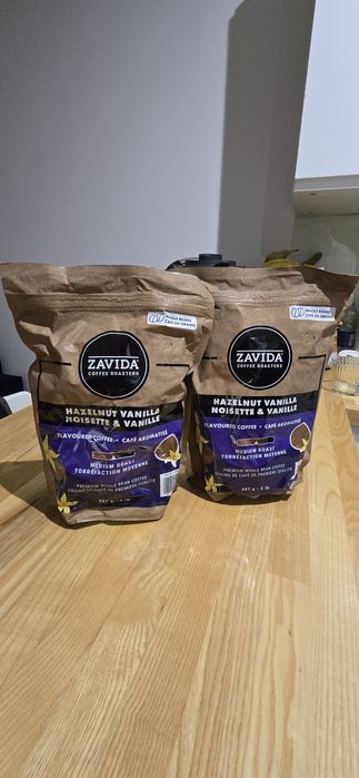 Kawa ziarnista Zavida Hazelnut Vanilla 2 opakowania po 907 gram