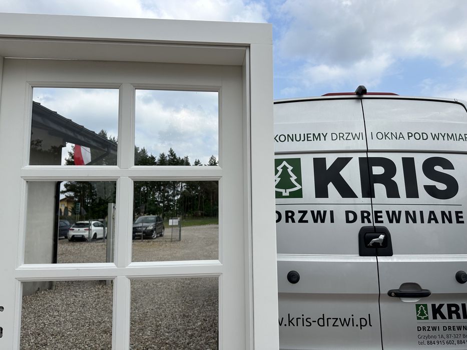 Drzwi wewnętrzne drewniane OD RĘKI P ościeżnicą regulowaną Francuskie