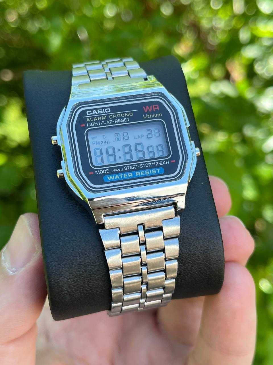Годинник Vintage A159 silver-black | касіо A168 | часы касыо A158