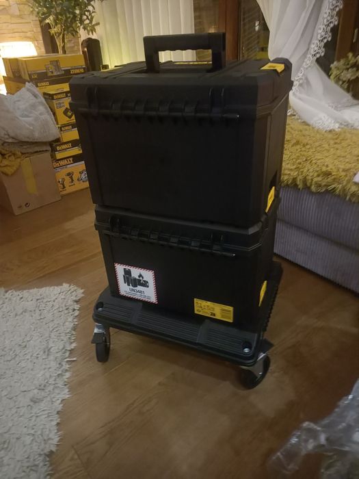 Nowy oryginalny DeWalt wózek transportowy + 2 duże kufry