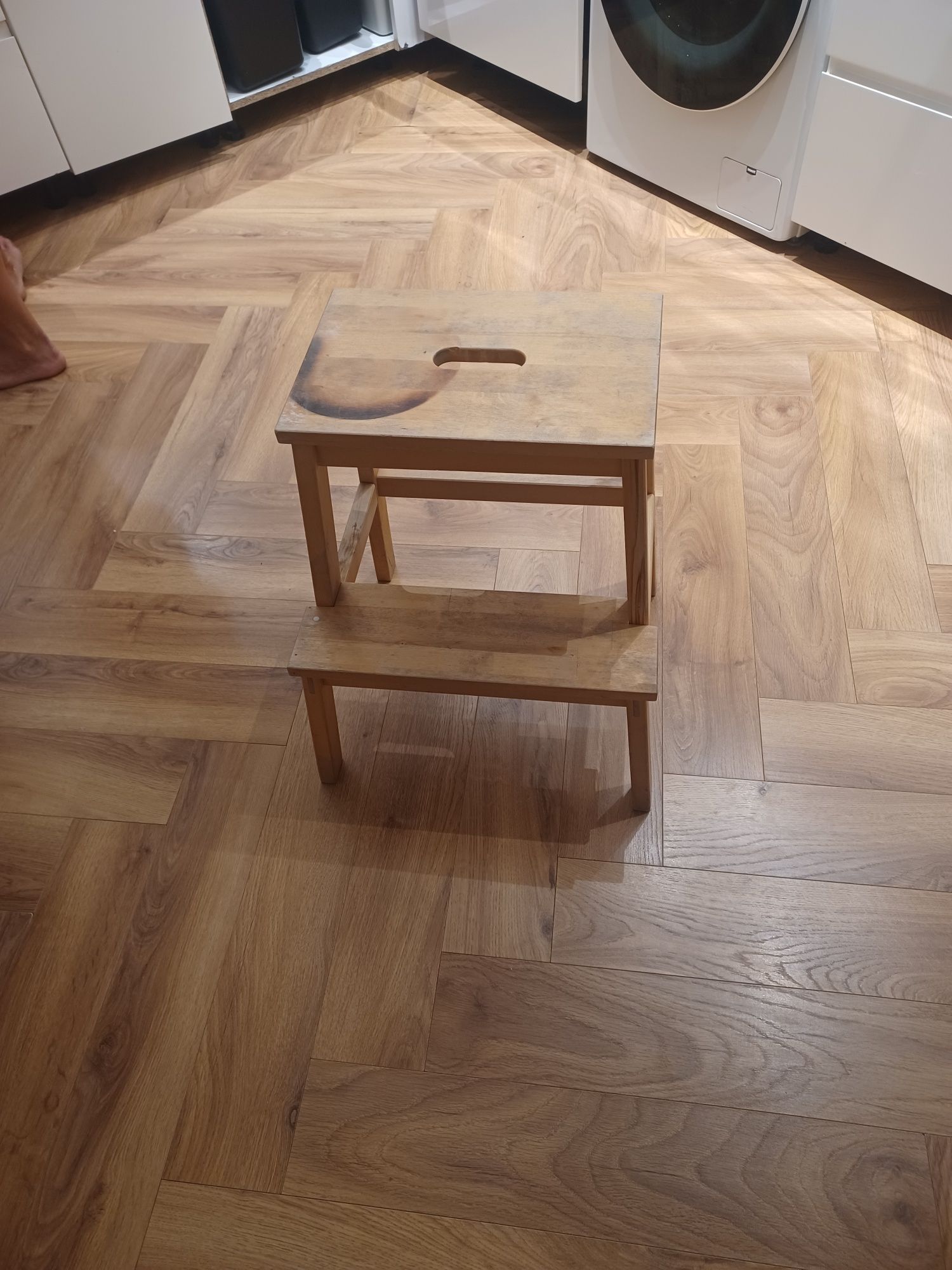 Stołek taboret  drewniany IKEA