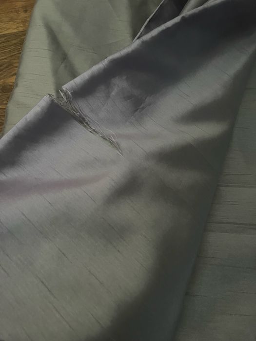Srebrne zasłony 2 sztuki 164cmx 230 cm na podszewce
