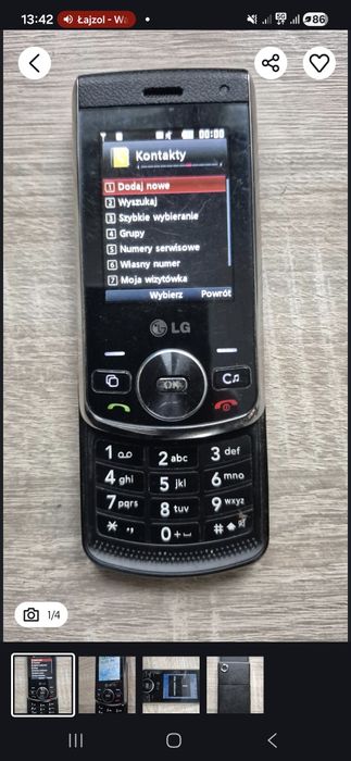 Lg telefon z klawiatura