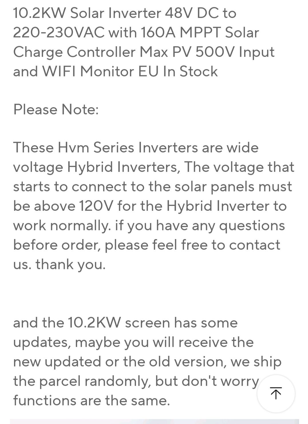 інвертор гібрідний 10.2 KW  від якісного виробника POWMR!