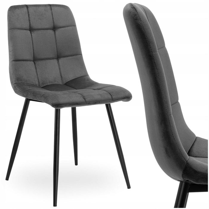 NOWE Krzesła Do Jadalni Kuchni Salonu Tapicerowane Kuchenne Welurowe