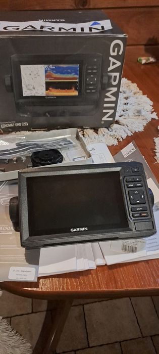 Echosonda Garmin echomap uhd62cv + przetwornik gt24uhd+ karta 16gb gps