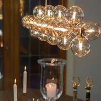 Lampa sufitowa By Rydens Splendor Amber 25 x G9 szkło ręcznie dmuchane