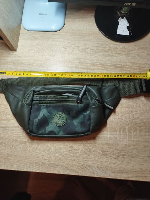 Сумка зелена 4 кармана