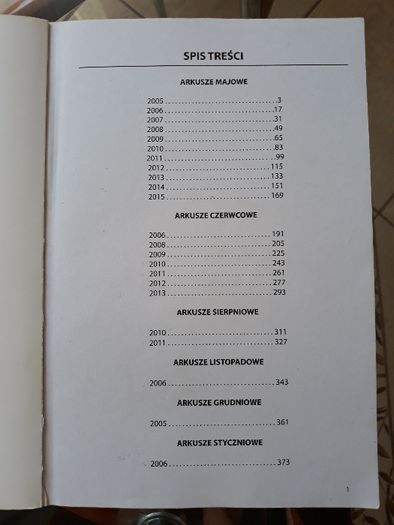 Arkusze maturalne biologia 2005 -15 matura zakres rozszerzony
