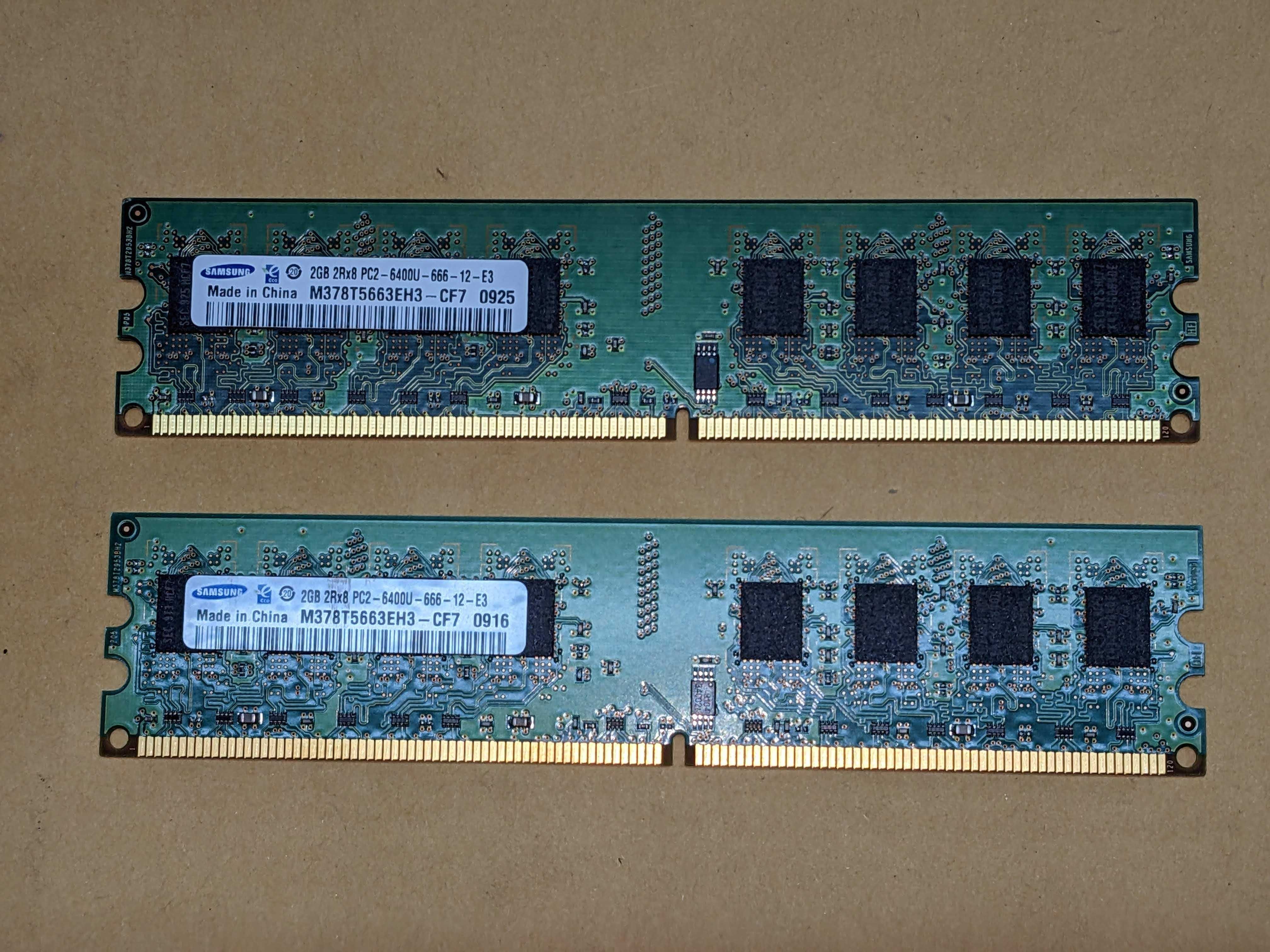 Memórias RAM 4GB DDR2 PC2 6400u-666