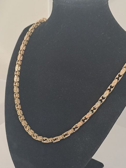 Złoty łańcuszek splot CARTIER 585