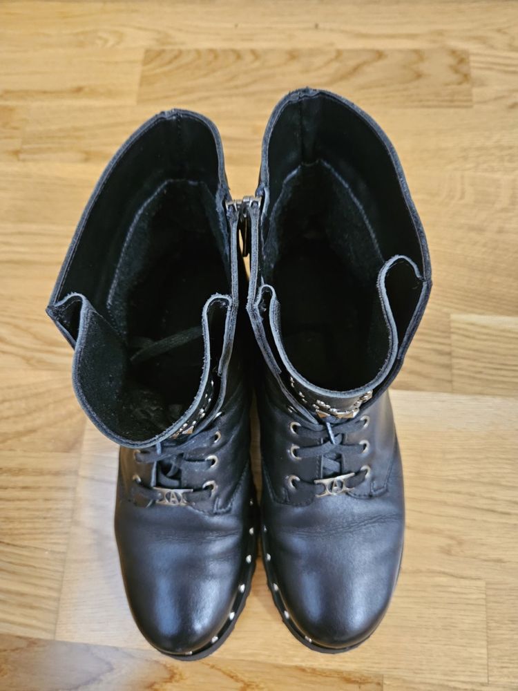 Ботінки сапожки шкіряні ботинки черевики