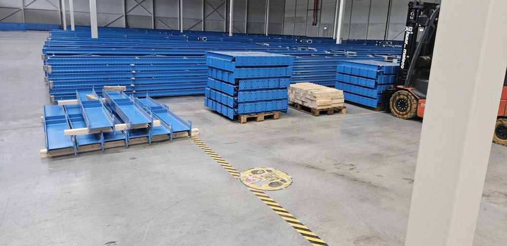 Regały magazynowe wspornikowe dwustronne H600cm dłużycowe JAK NOWE