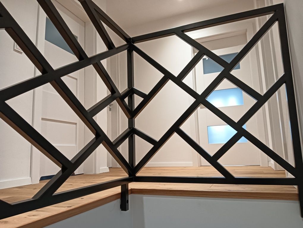 Barierka harfa lamele loft nowoczesne