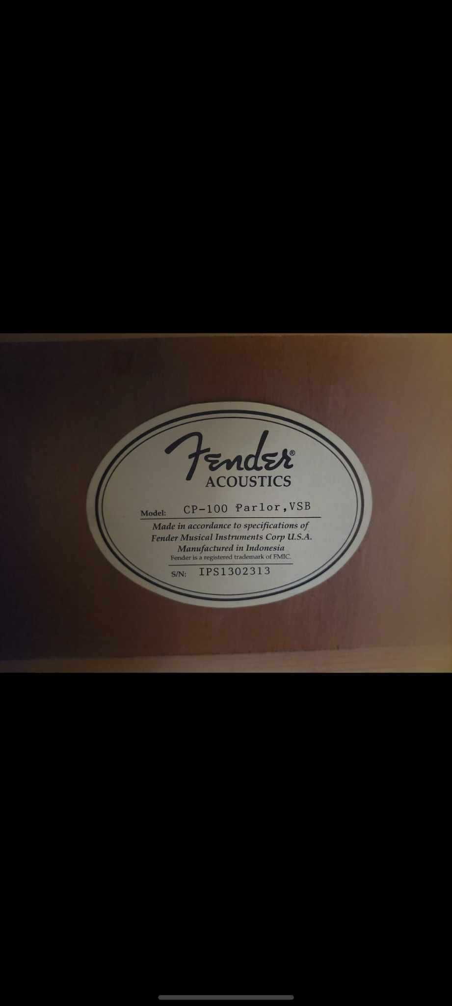 Gitara Akustyczna - Fender Parlor CP-100