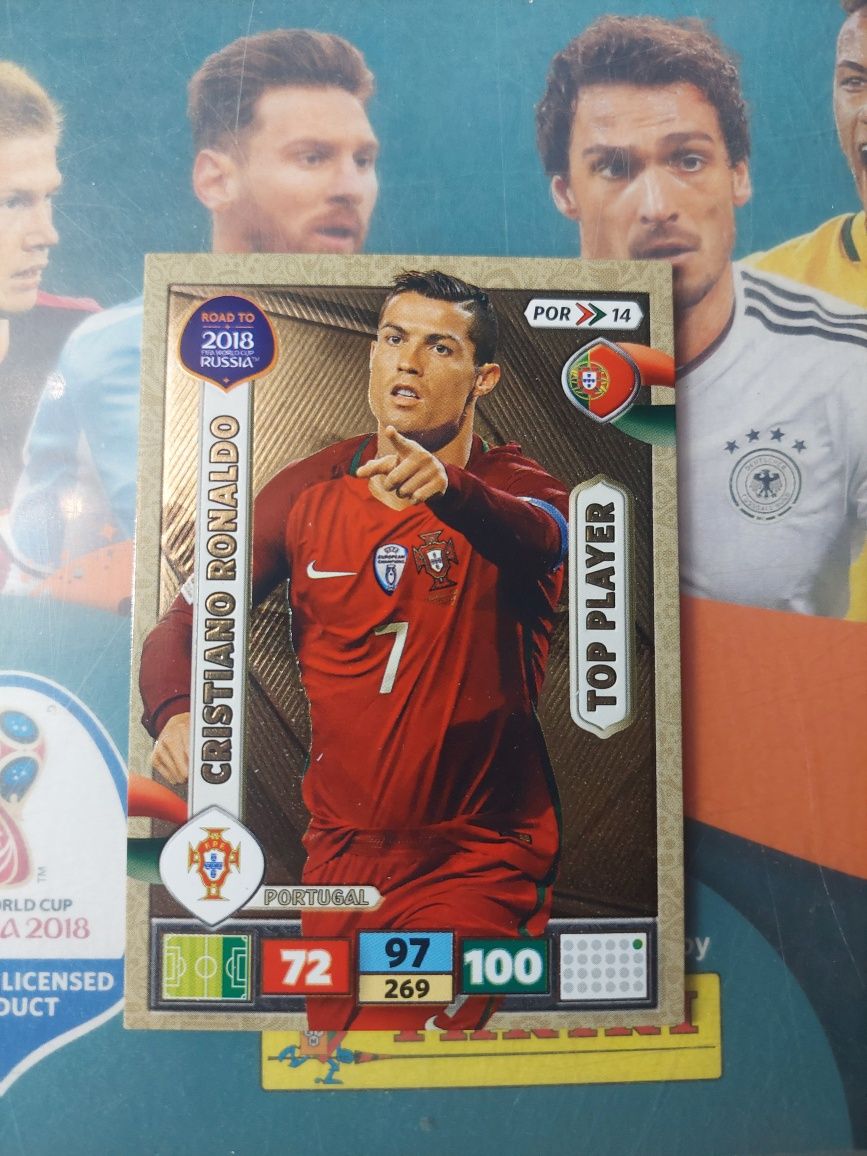 Cristiano Ronaldo top player panini russia 2018