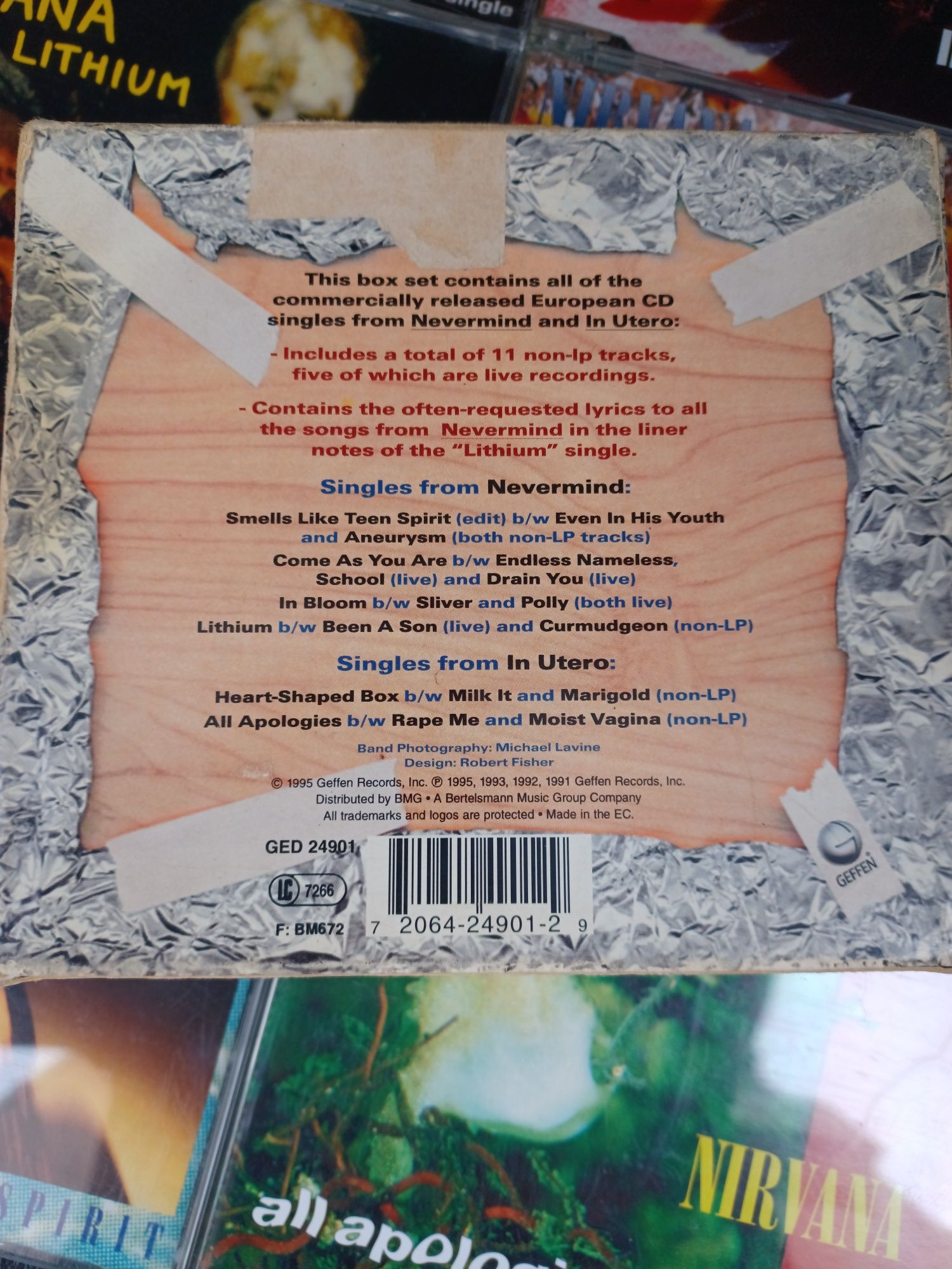 Nirvana, box de singles, edição limitada