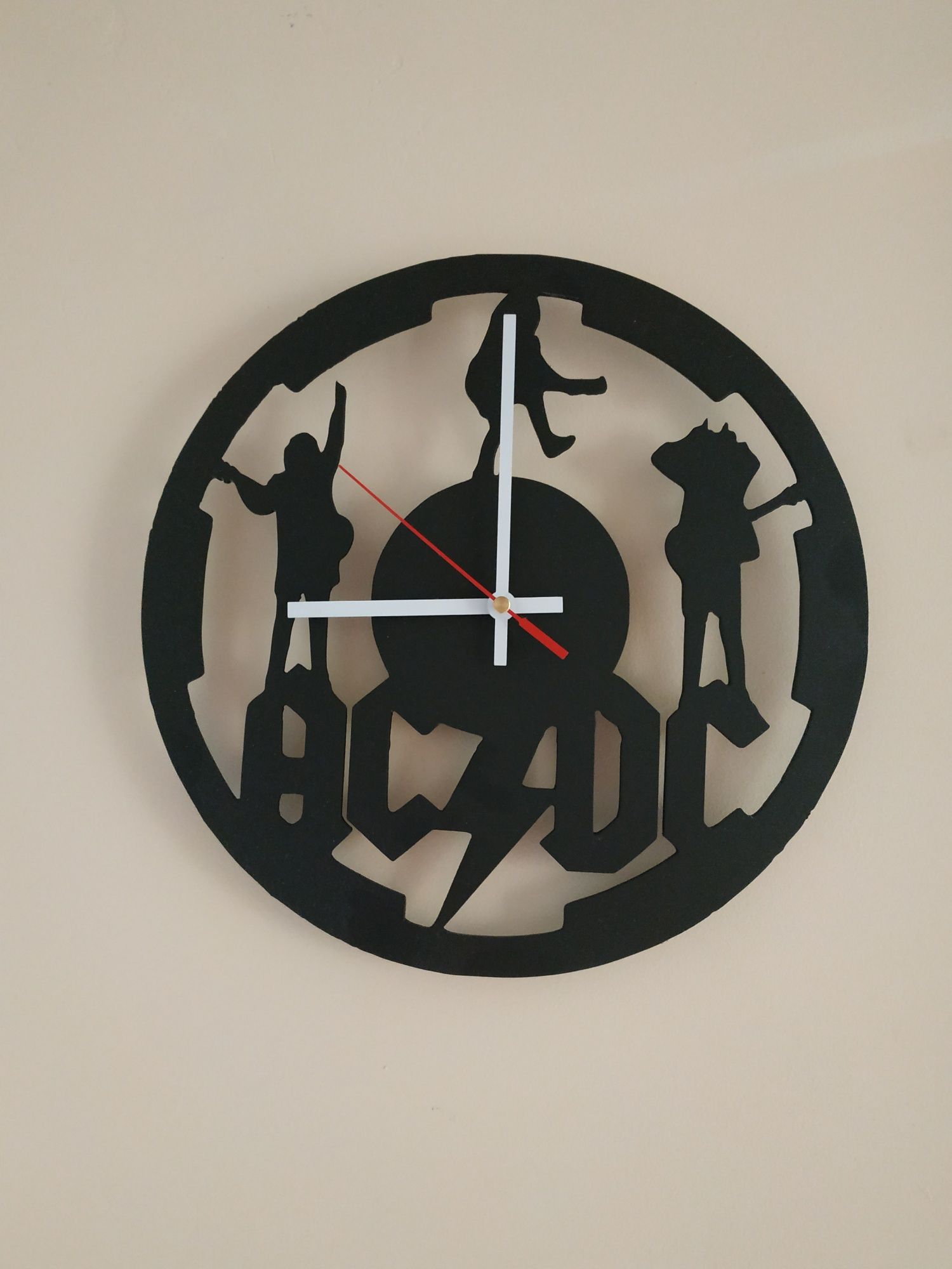 Zegar ścienny AC DC rock and roll
