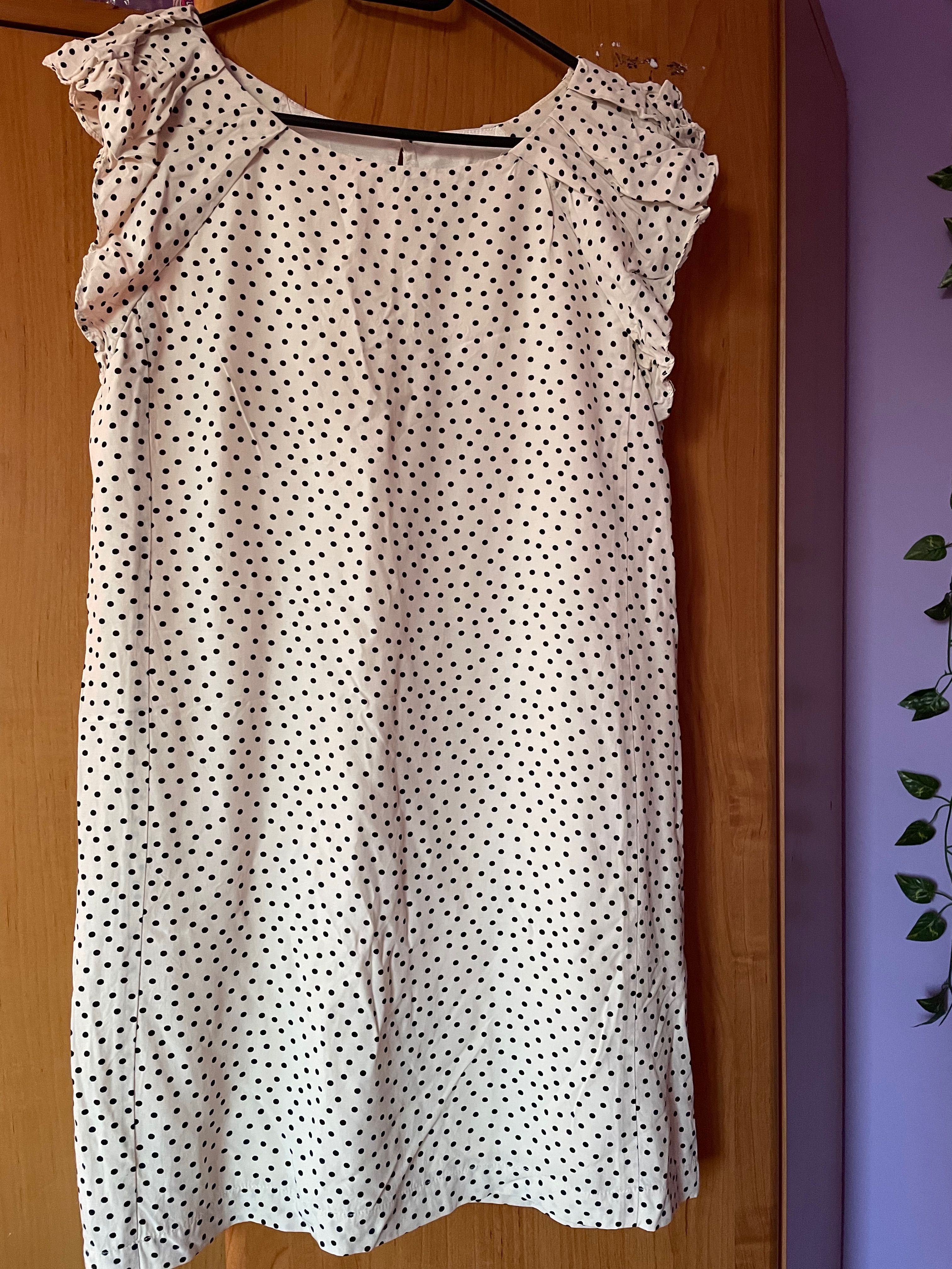 Sprzedam sukienkę w grochy jak nowa M Zara basic