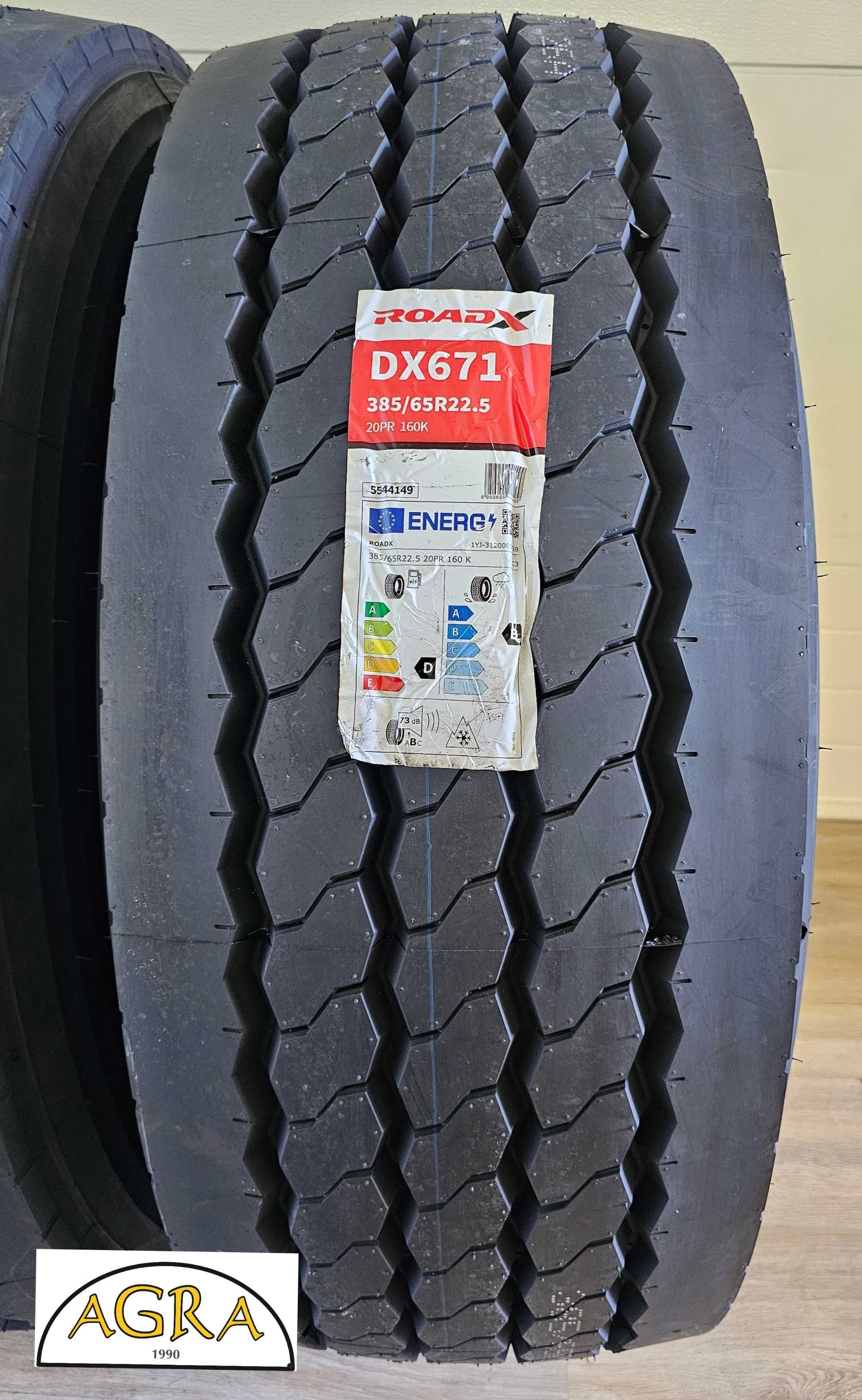 385/65R22.5 (1270netto) ROADX  DX671 przód naczepa opona  nowa JYNIU