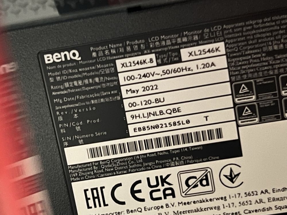 Монитор Benq Zowie XL2546K