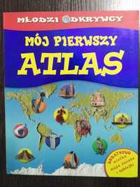 Książka edukacyjna dla dzieci - Mój pierwszy atlas - młodzi odkrywcy