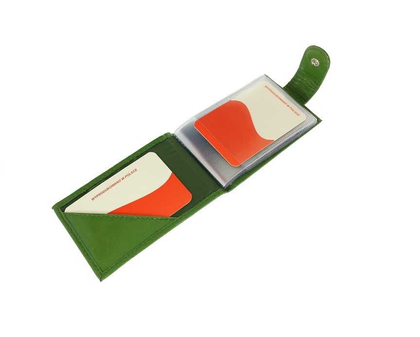 Etui na karty ID etui na dokumenty etui na wizytówki granatowe skóra