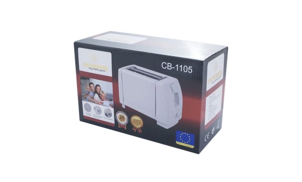 Новый Тостер Crownberg CB-1105 7 ступеней прожарки 750 вт